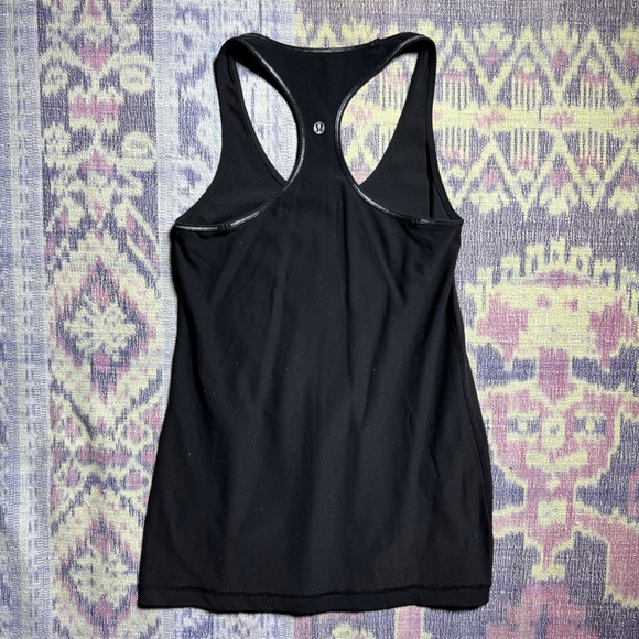 Lululemon Reversible Cool Racerback Tank Top Scoop Neck Sleeveless Stretch Black - Picture 5 of 14